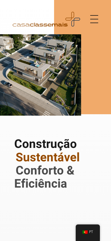 Site Casa Classe Mais no celular