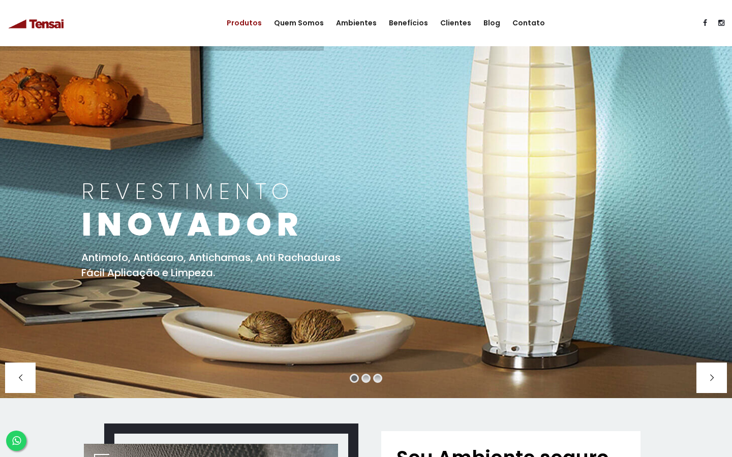 Site Tensai Revest em um notebook